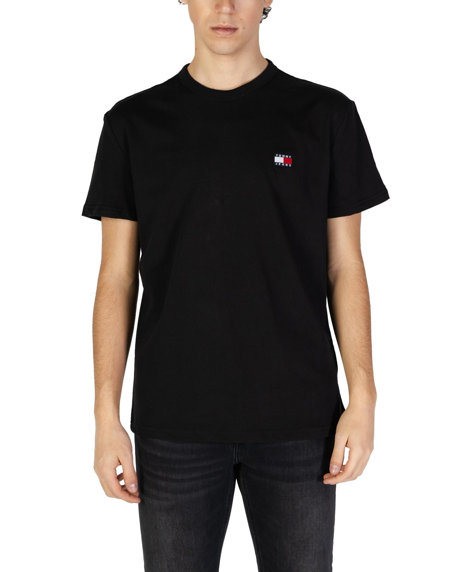 Crew Neck Short Sleeve Tee  - Black Shirts by TOMMY HILFIGER JEANS