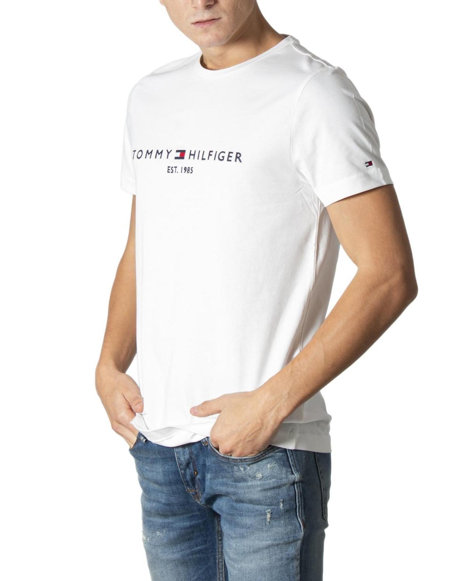 Tommy Hilfiger Essential Logo T-Shirt White by TOMMY HILFIGER JEANS