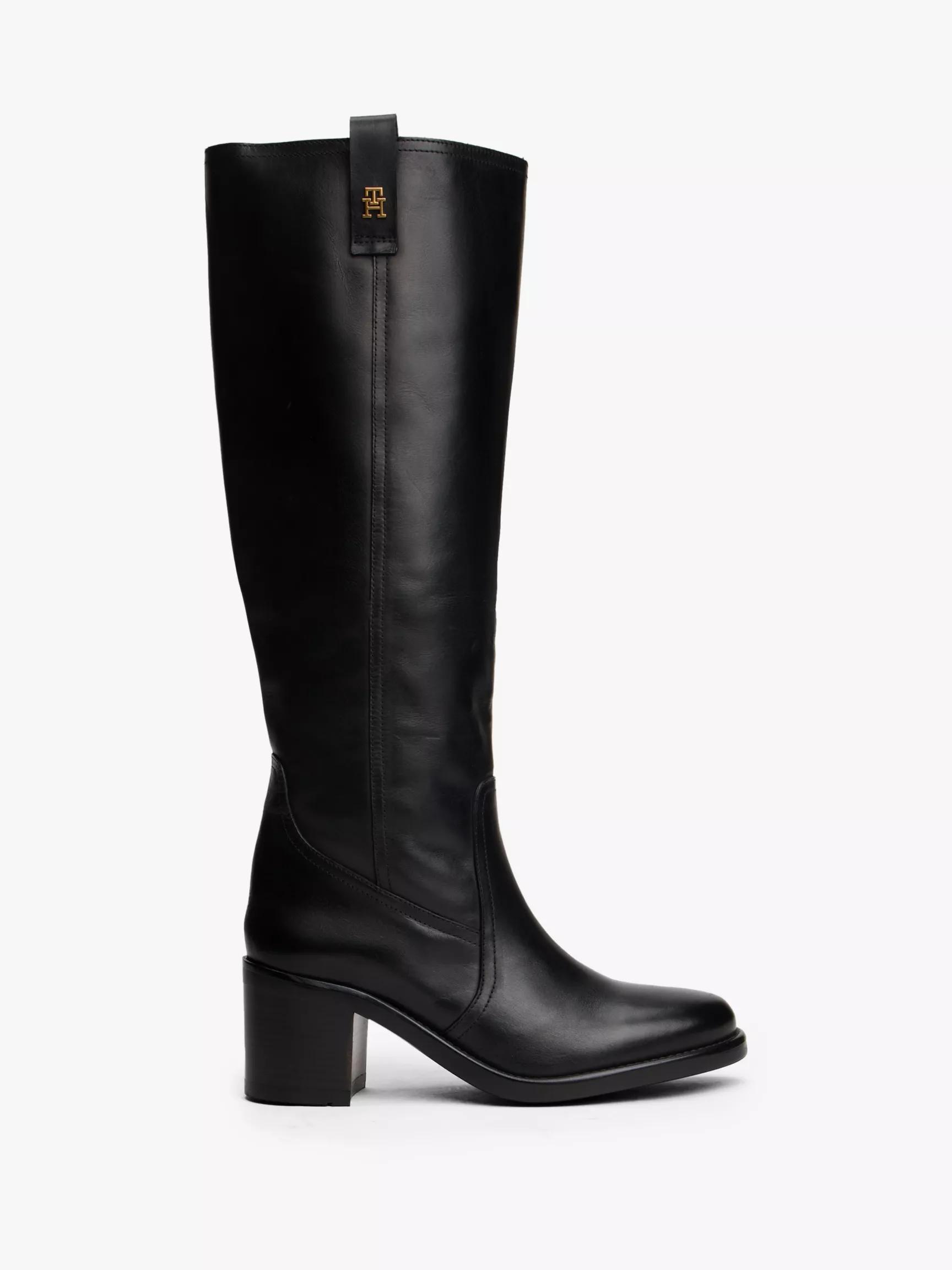 Knee-High Smooth Leather Riding Boot by TOMMY HILFIGER