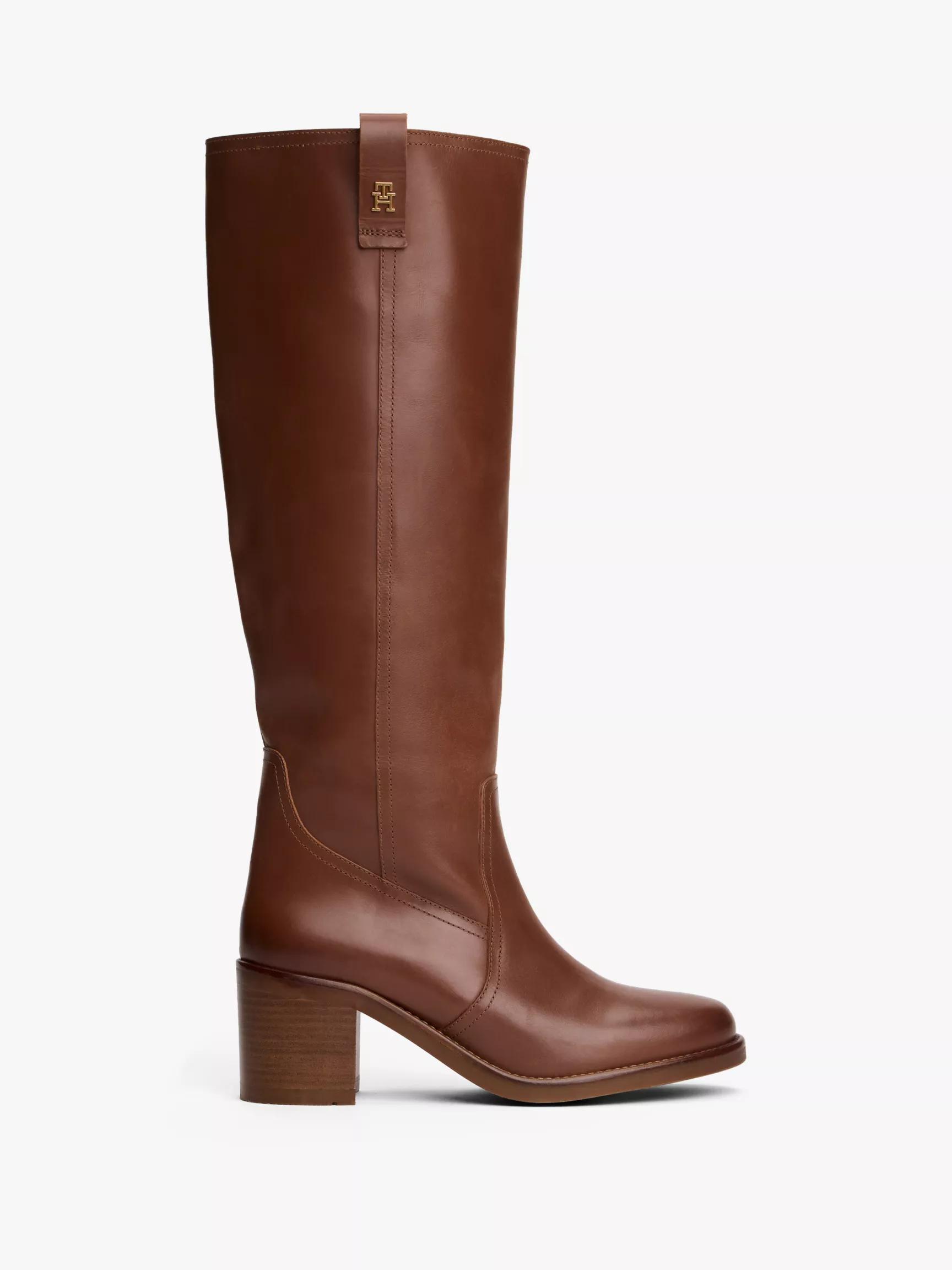 Knee-High Smooth Leather Riding Boot by TOMMY HILFIGER