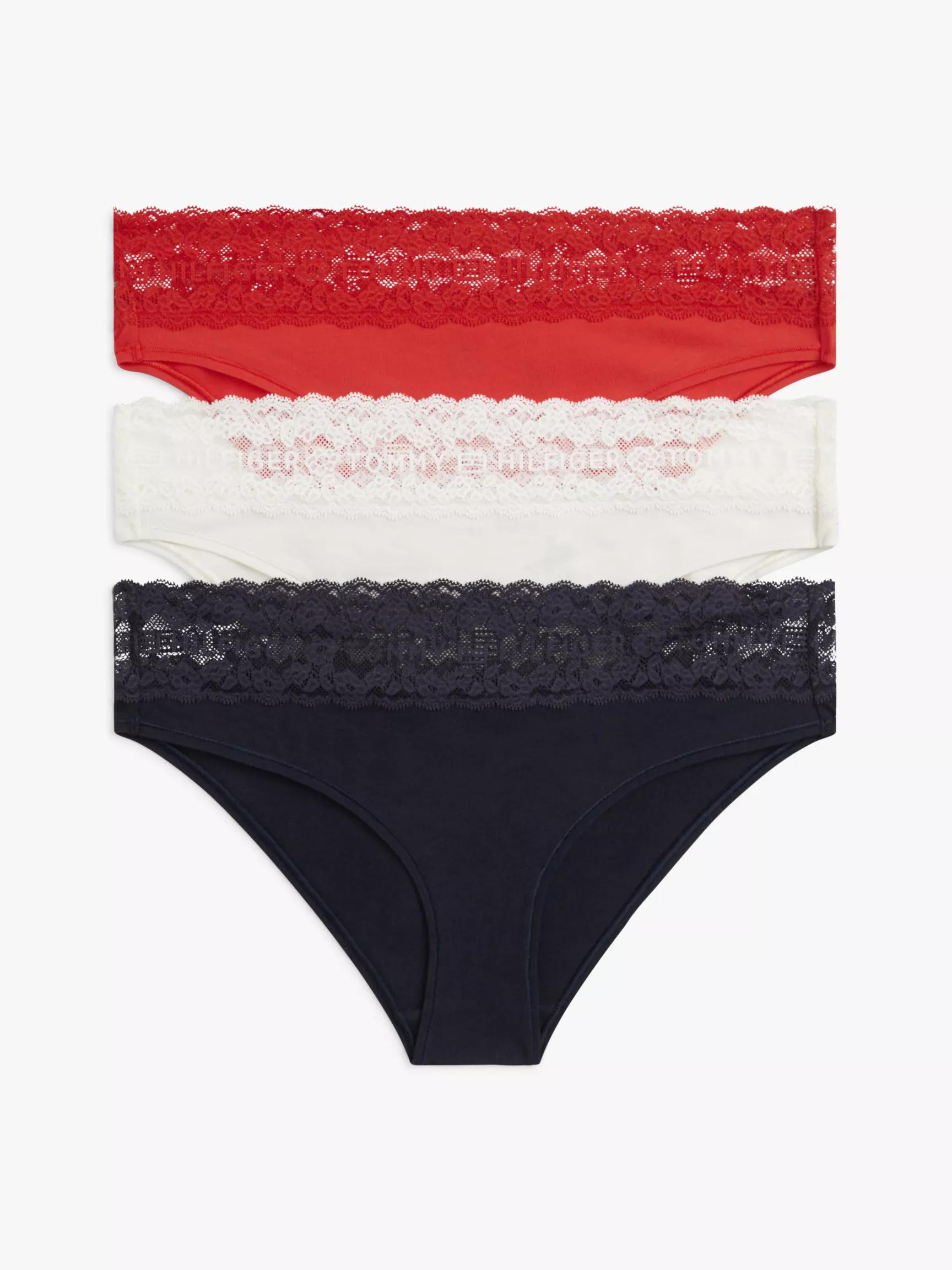 Lace-Trim Bikini Brief 3-Pack by TOMMY HILFIGER