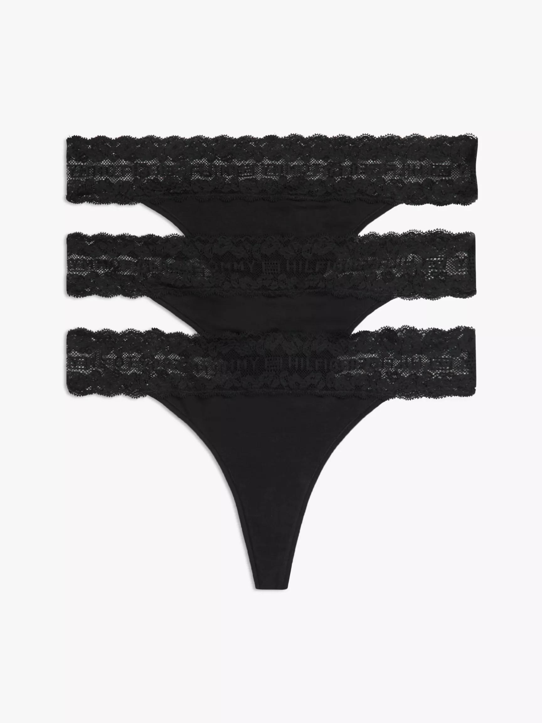Lace-Trim Thong 3-Pack by TOMMY HILFIGER