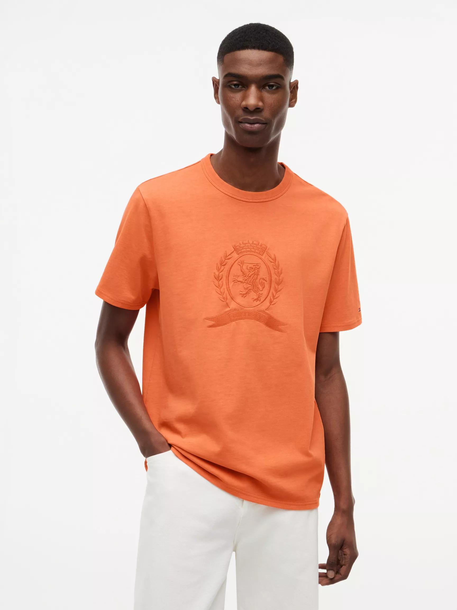 Laurel Leaf Logo Garment-Dyed T-Shirt by TOMMY HILFIGER