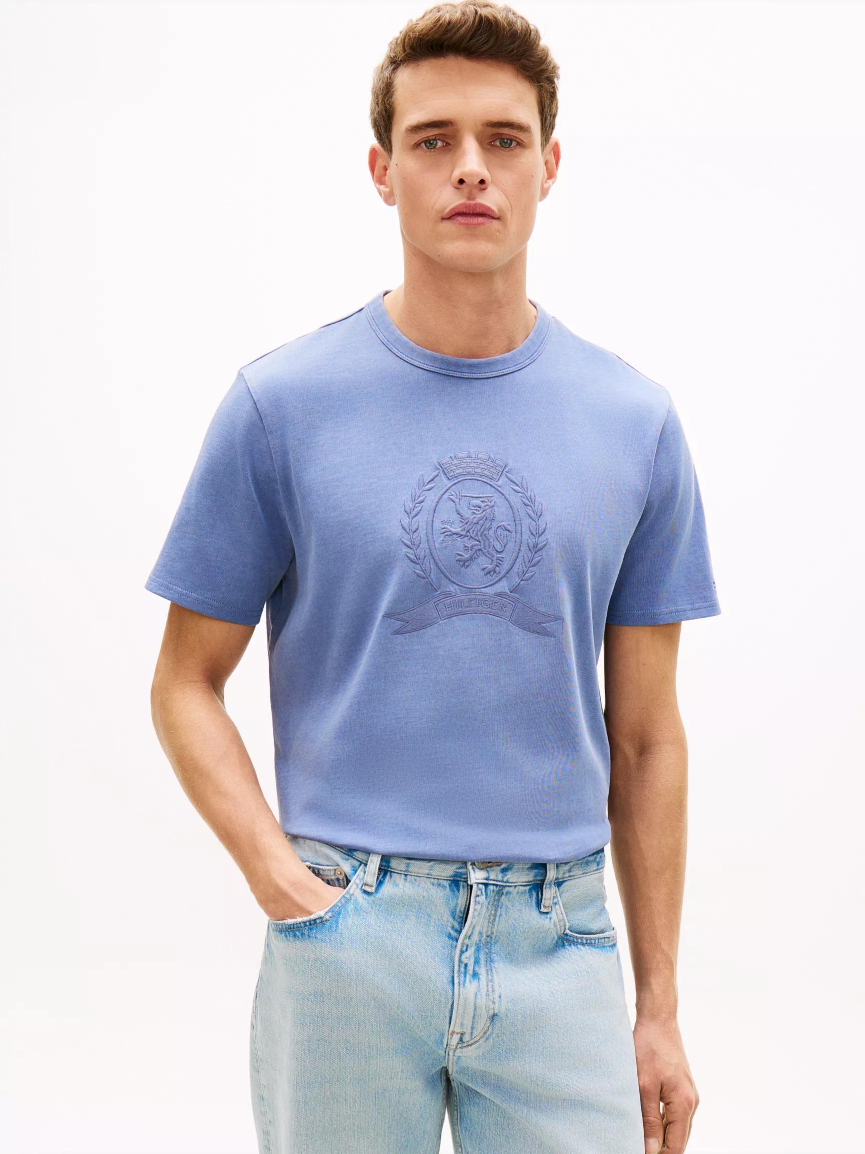 Laurel Leaf Logo Garment-Dyed T-Shirt by TOMMY HILFIGER
