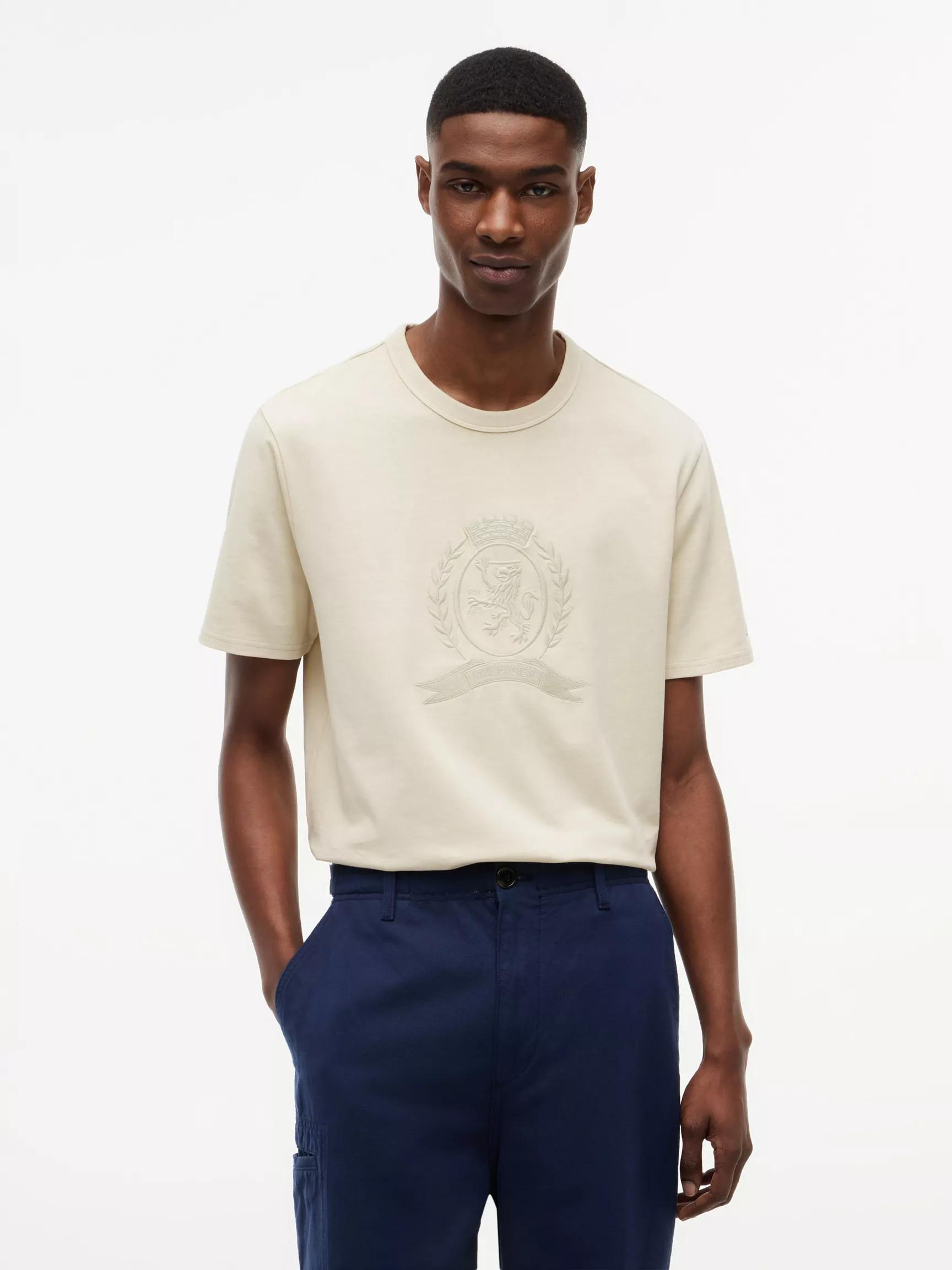 Laurel Leaf Logo Garment-Dyed T-Shirt by TOMMY HILFIGER
