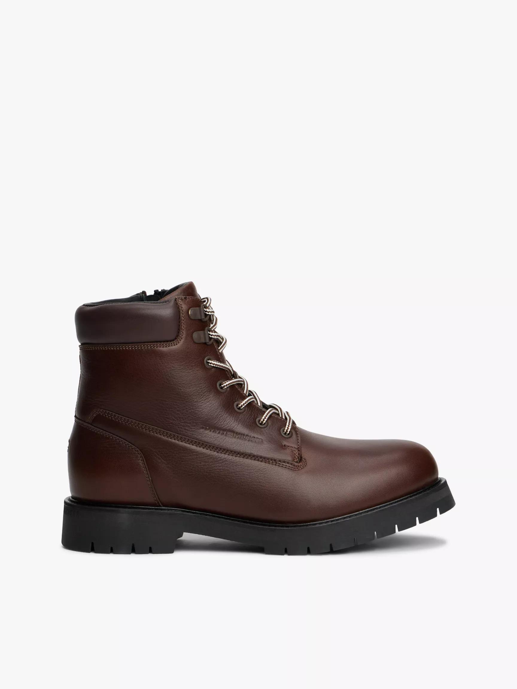 Leather Outdoor Lace-Up Boot by TOMMY HILFIGER
