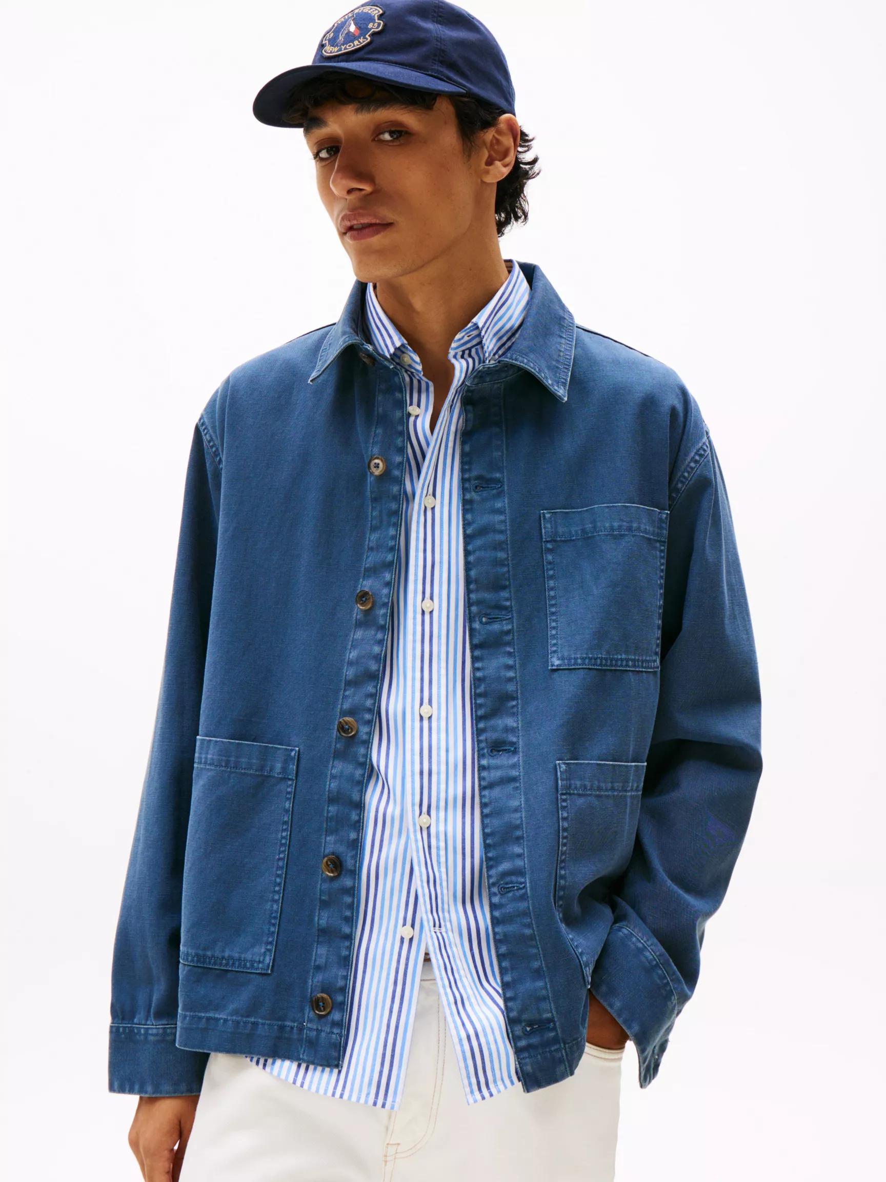 Lightweight Cotton-Linen Shirt Jacket by TOMMY HILFIGER