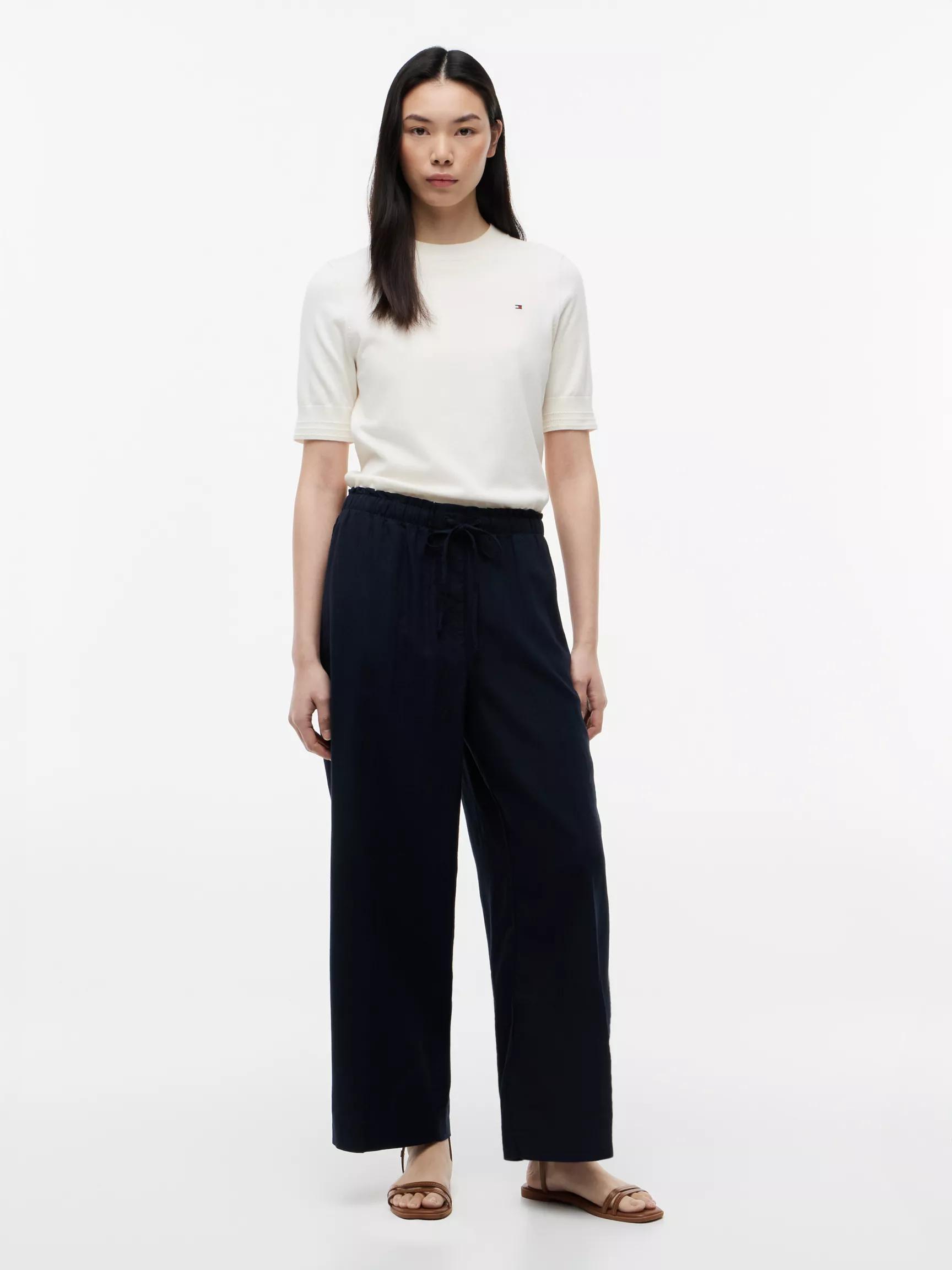 Lightweight Linen-Blend Pull-On Pant by TOMMY HILFIGER