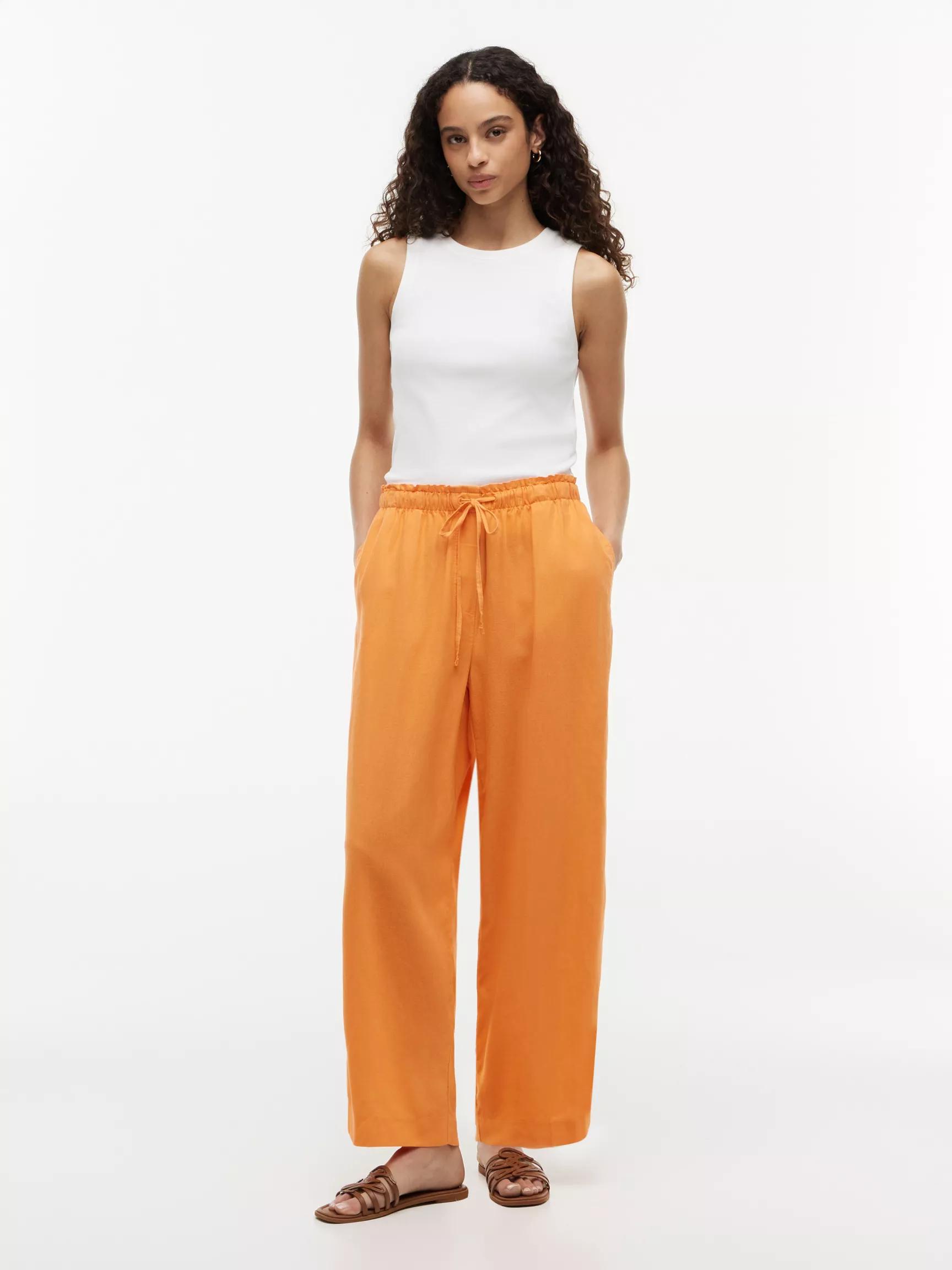 Lightweight Linen-Blend Pull-On Pant by TOMMY HILFIGER