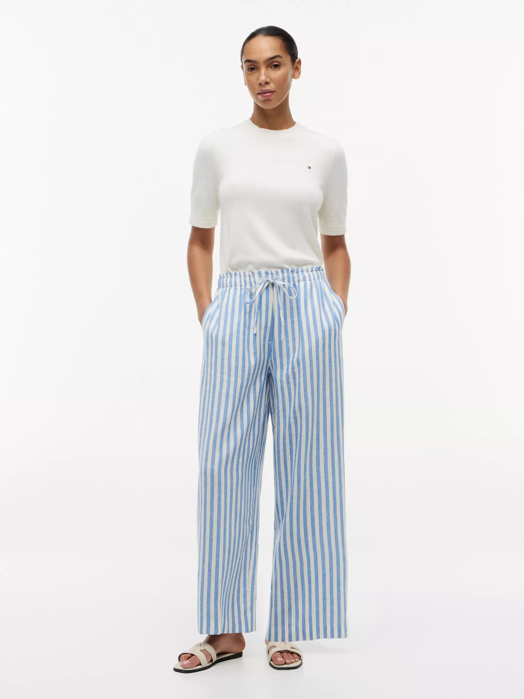 Lightweight Linen-Blend Pull-On Pant by TOMMY HILFIGER