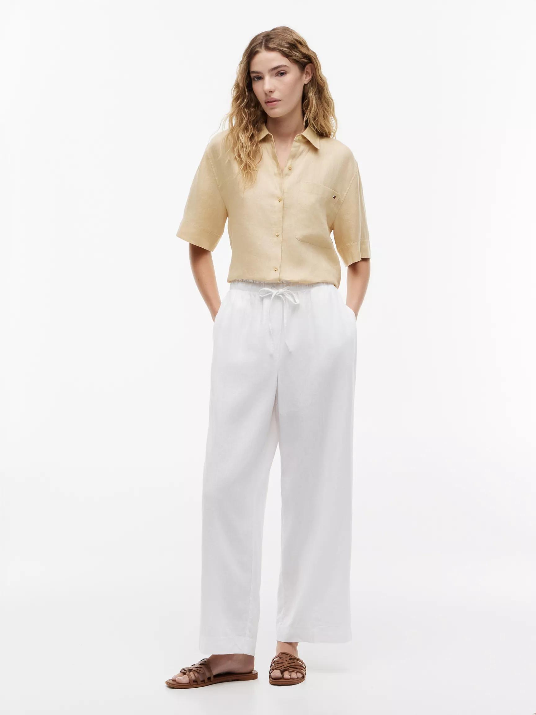 Lightweight Linen-Blend Pull-On Pant by TOMMY HILFIGER