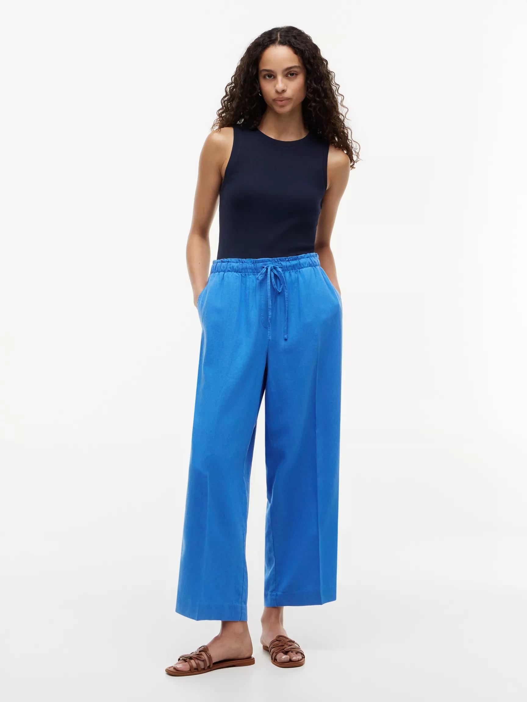Lightweight Linen-Blend Pull-On Pant by TOMMY HILFIGER