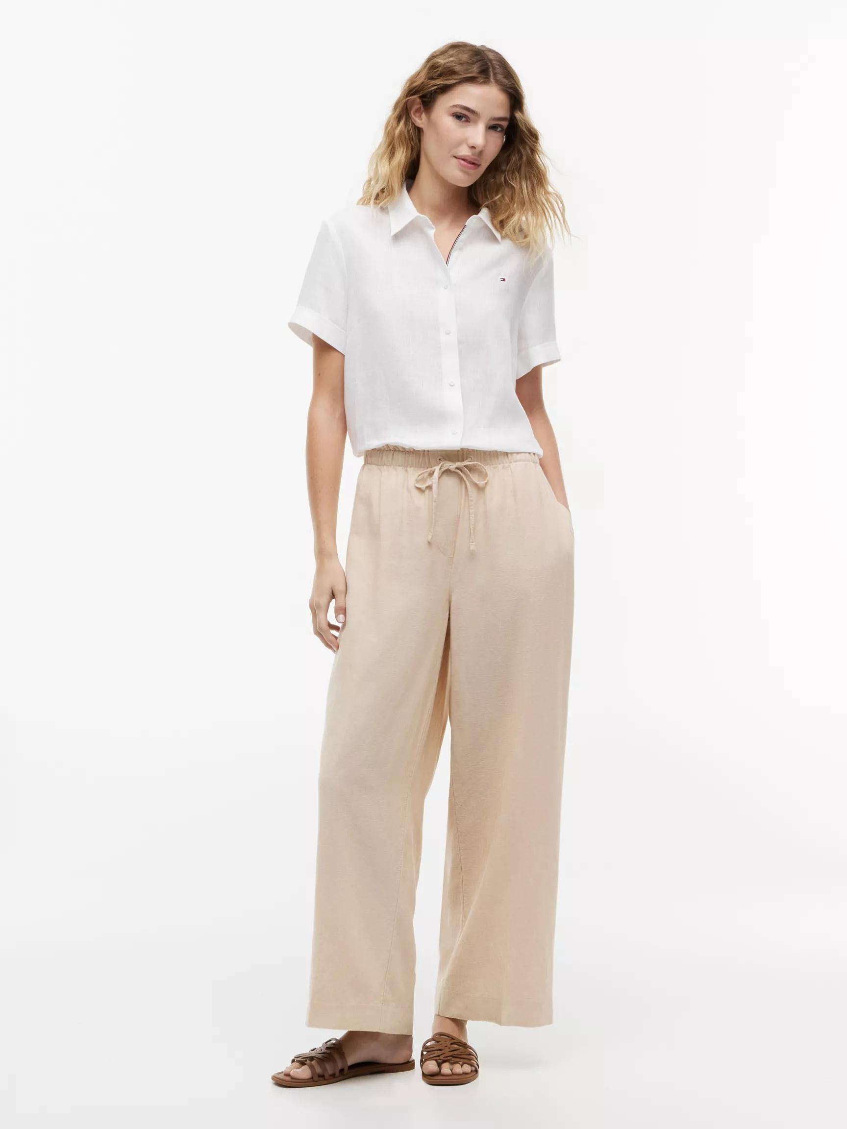 Lightweight Linen-Blend Pull-On Pant by TOMMY HILFIGER