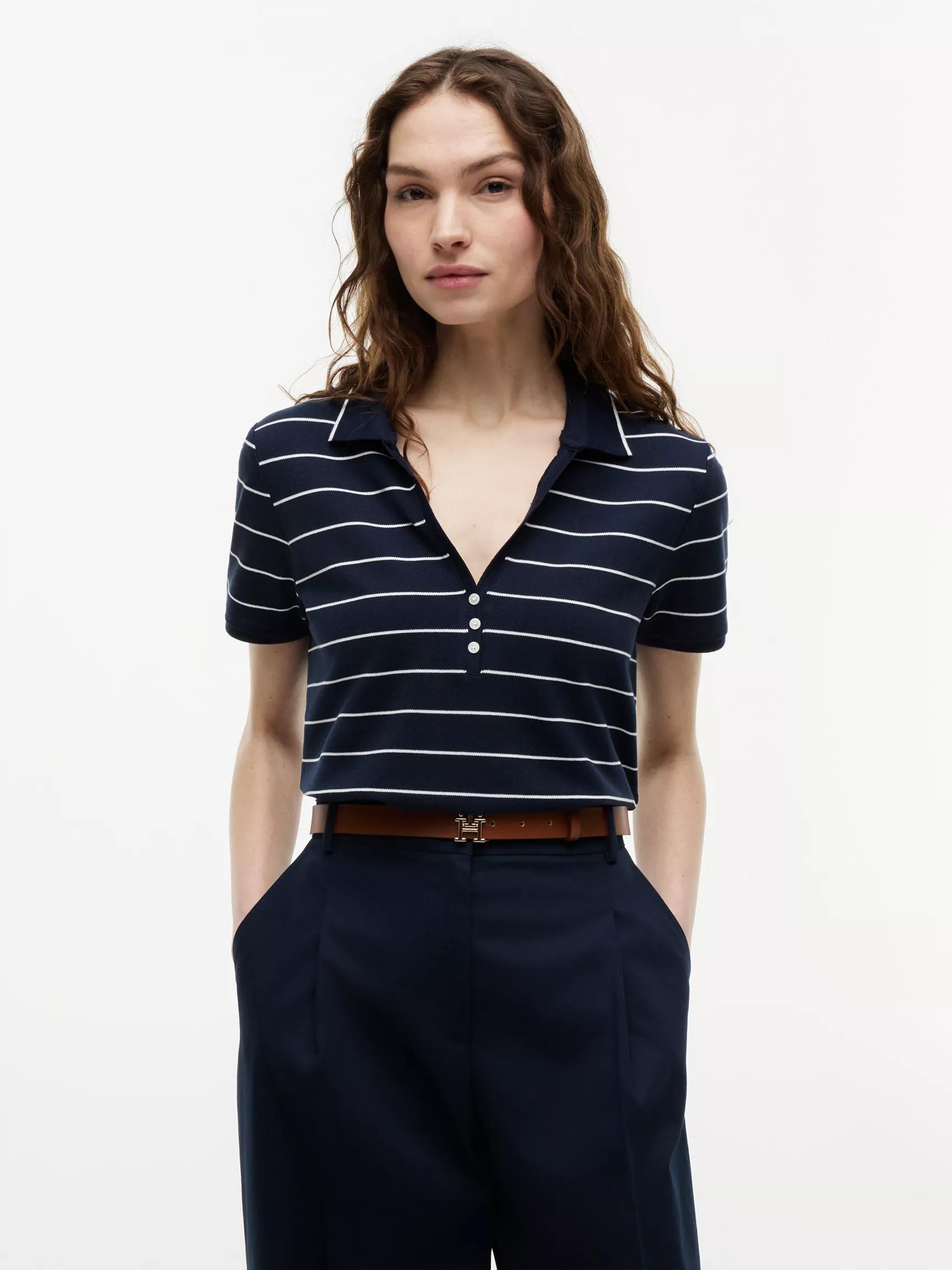 Lightweight Pique Henley Polo by TOMMY HILFIGER