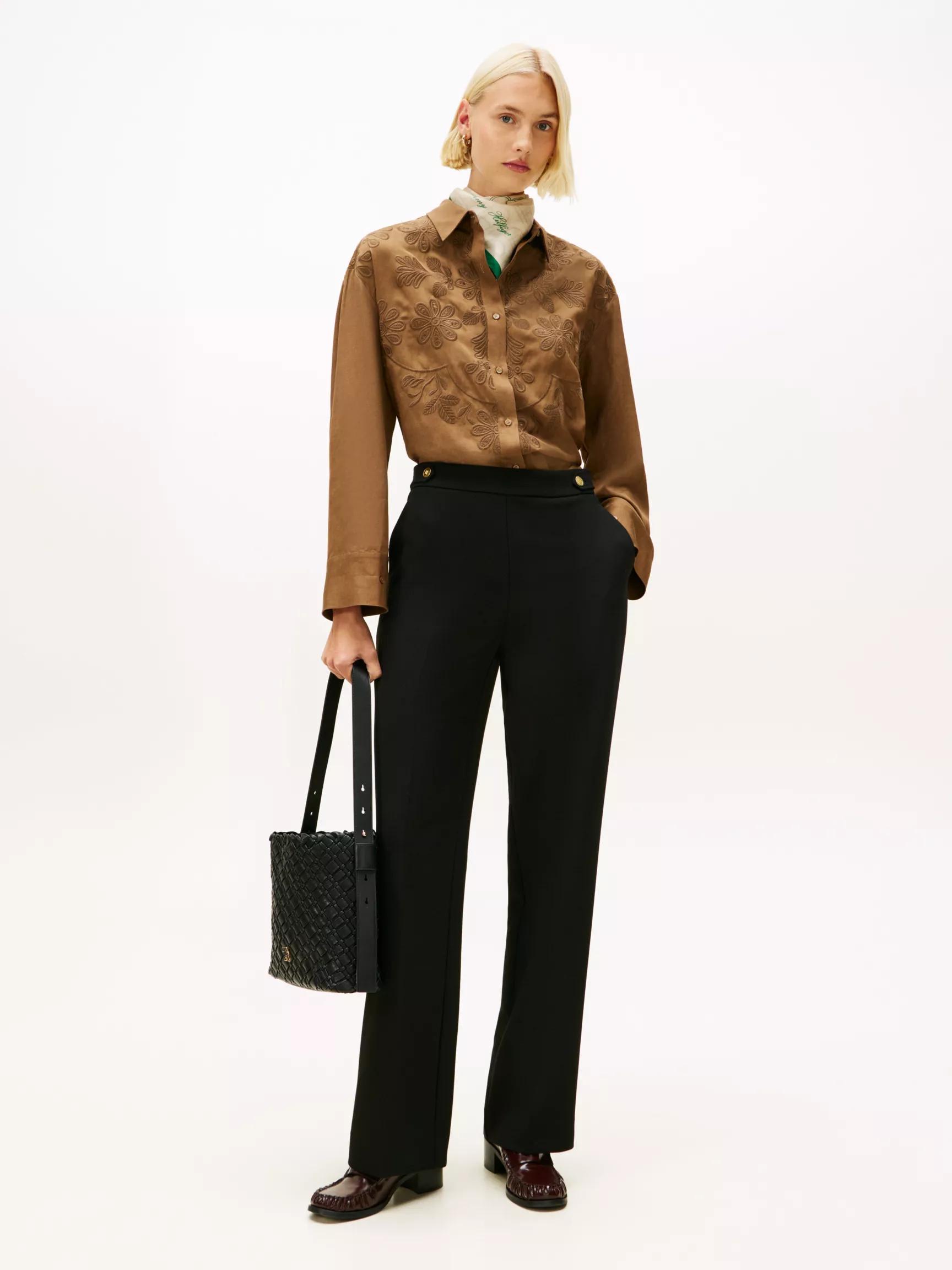 Lightweight Ponte Straight Leg Pant by TOMMY HILFIGER