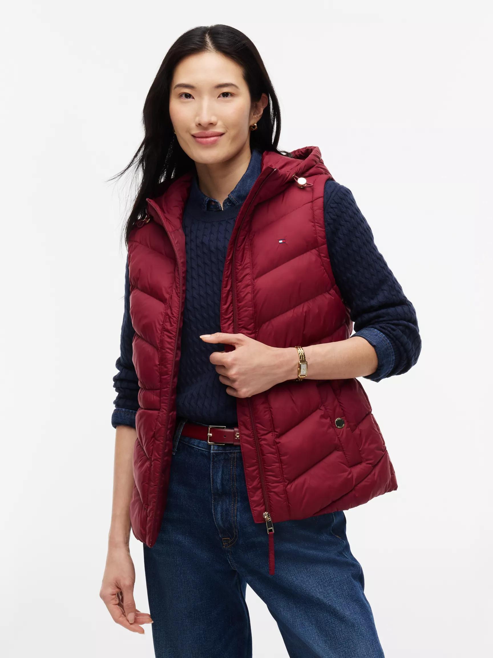 Lightweight Quilted Hooded Vest by TOMMY HILFIGER