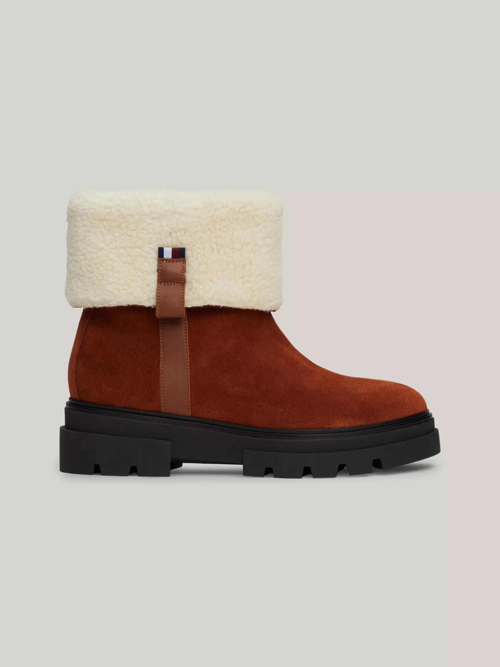 Lined Suede Roll-Down Boot by TOMMY HILFIGER