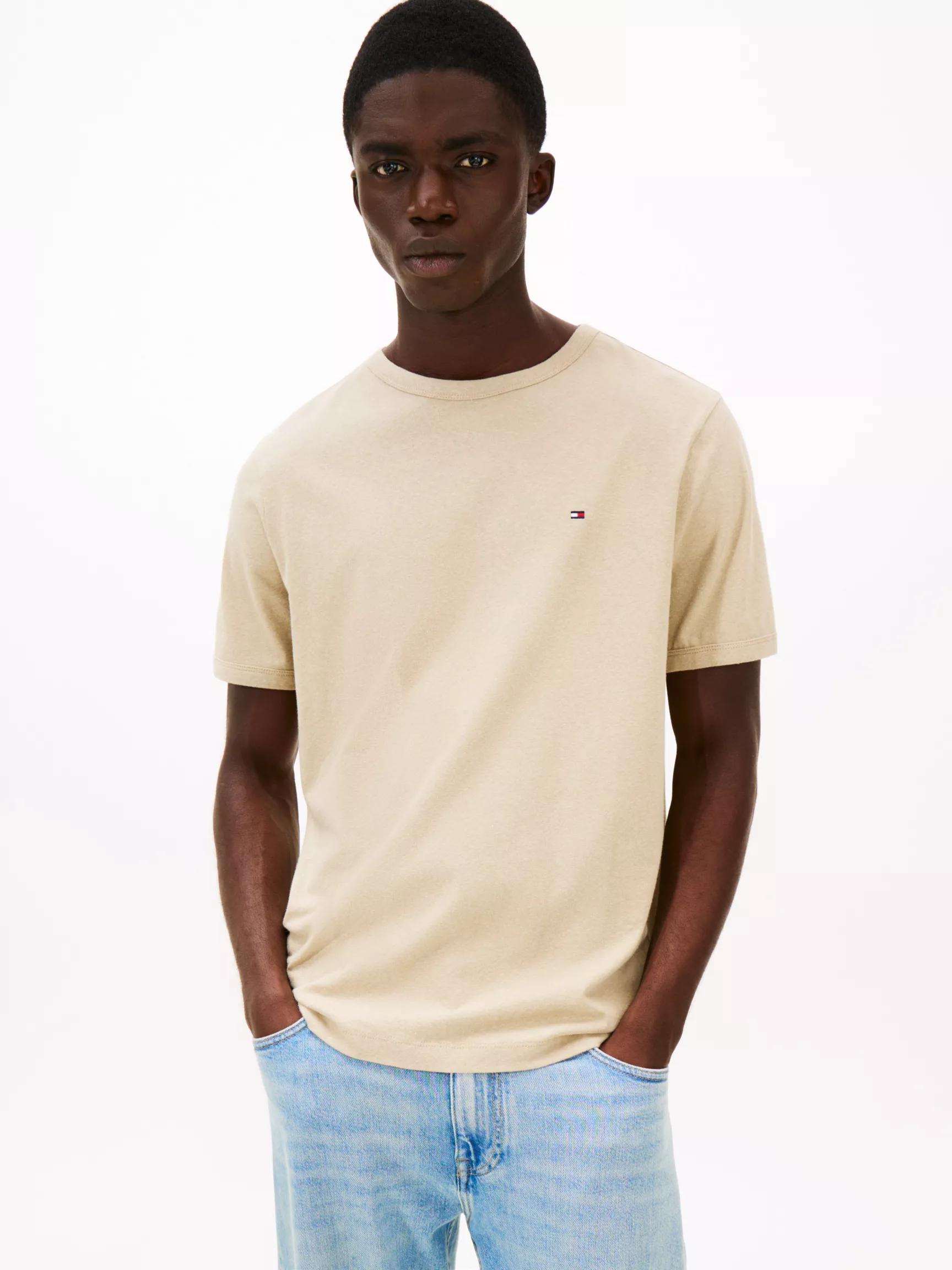 Linen-Cotton Blend T-Shirt by TOMMY HILFIGER
