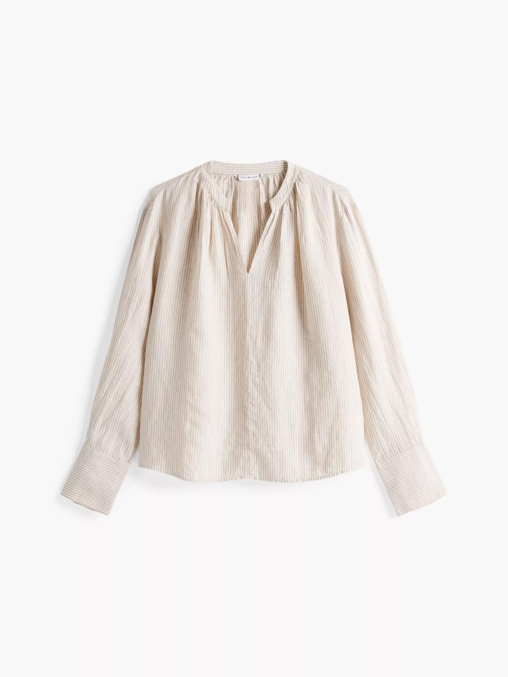 Linen V-Neck Top by TOMMY HILFIGER