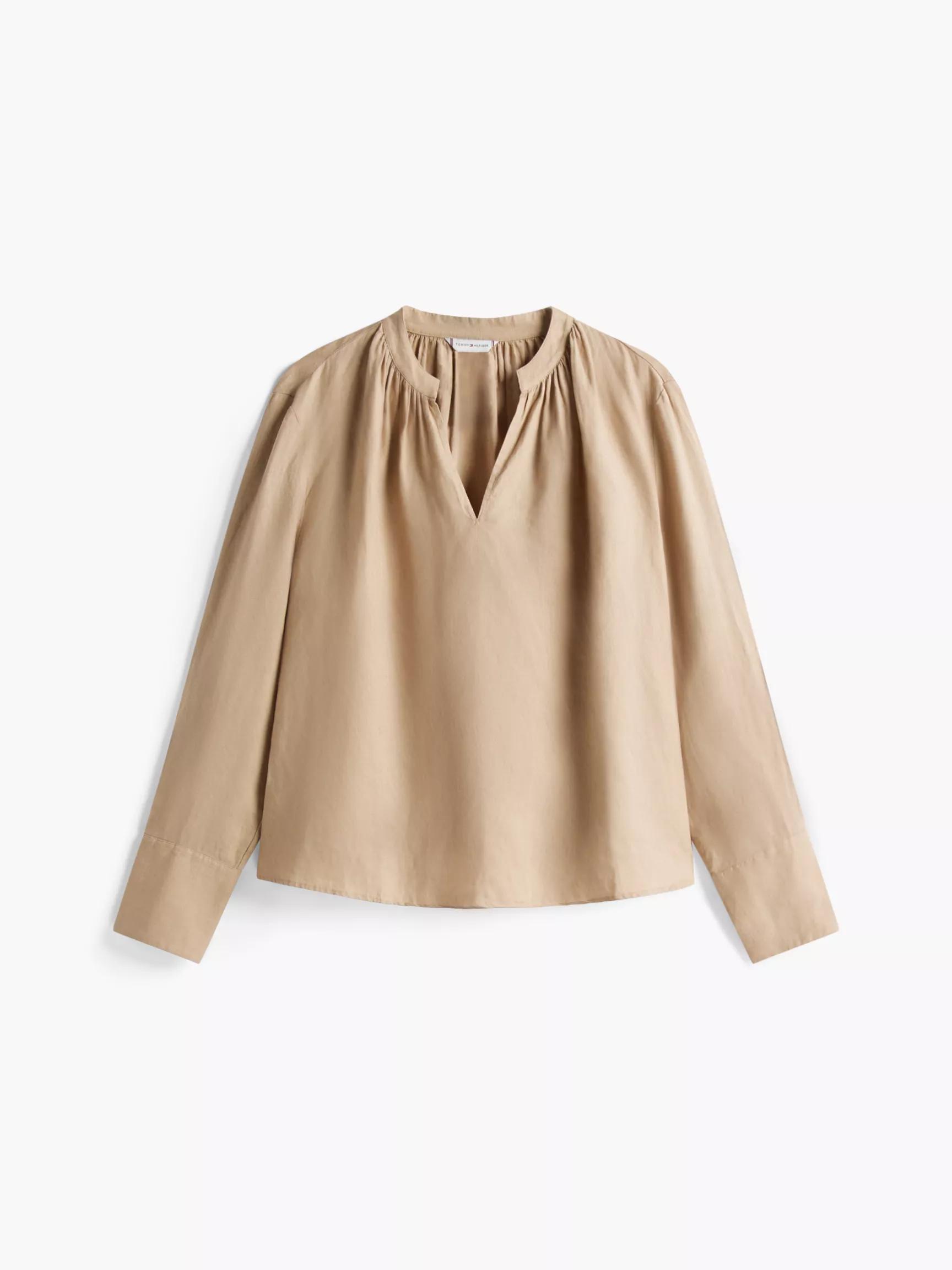 Linen V-Neck Top by TOMMY HILFIGER