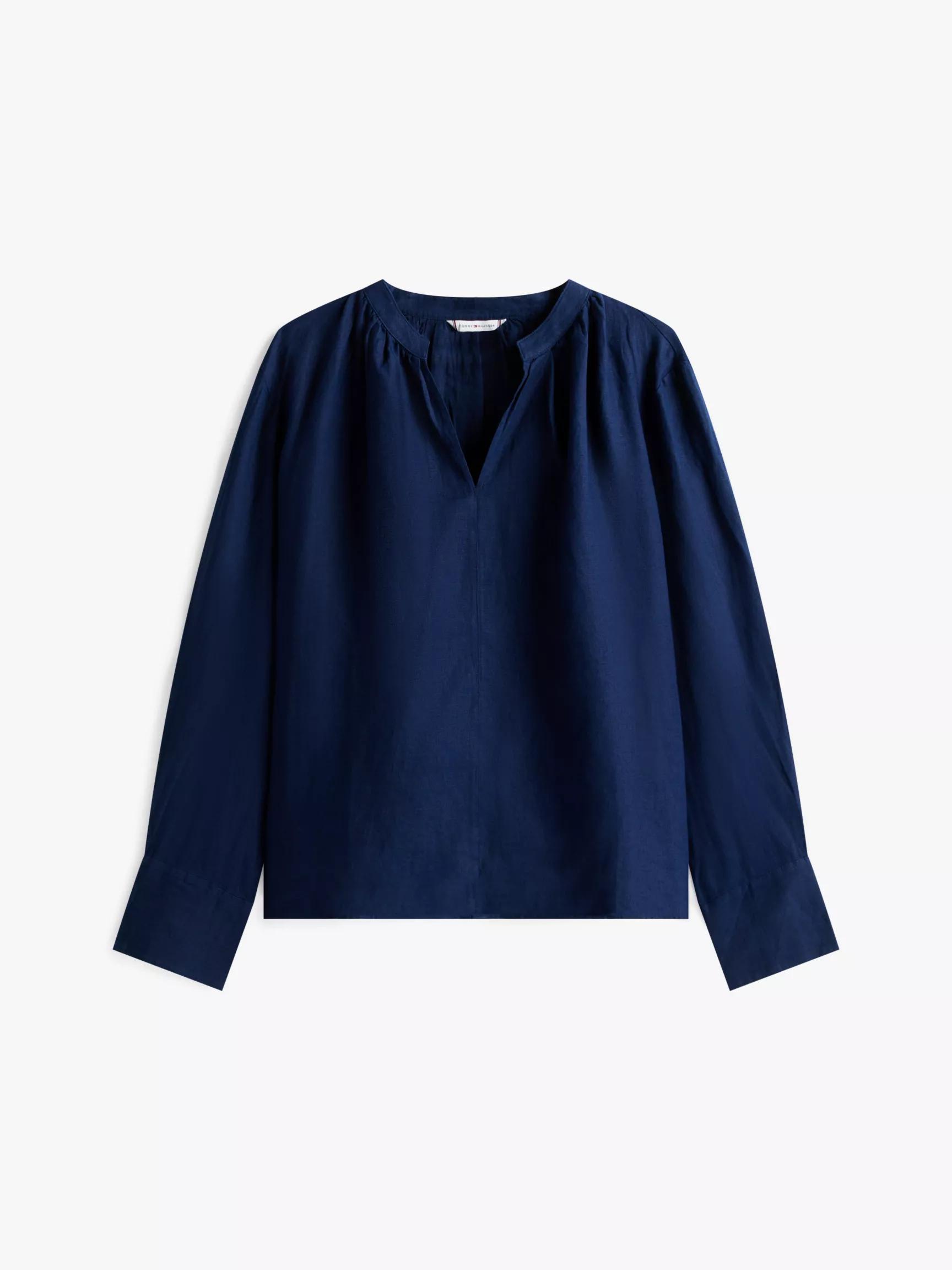 Linen V-Neck Top by TOMMY HILFIGER