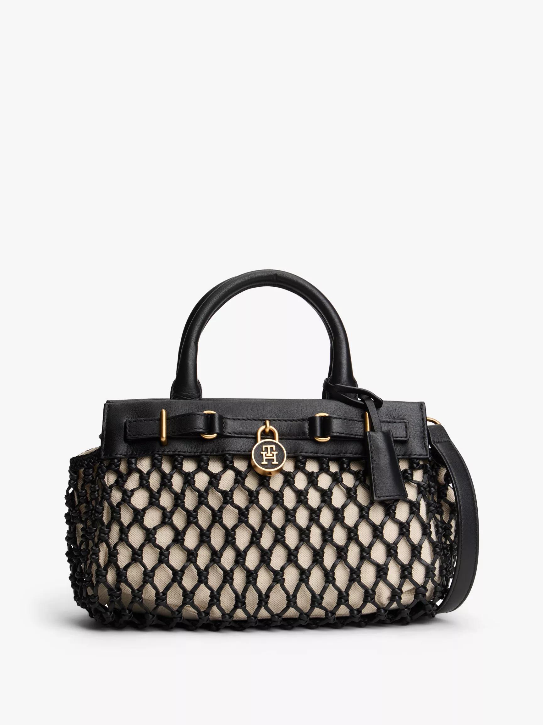 Macrame Leather Mini Tote Bag by TOMMY HILFIGER
