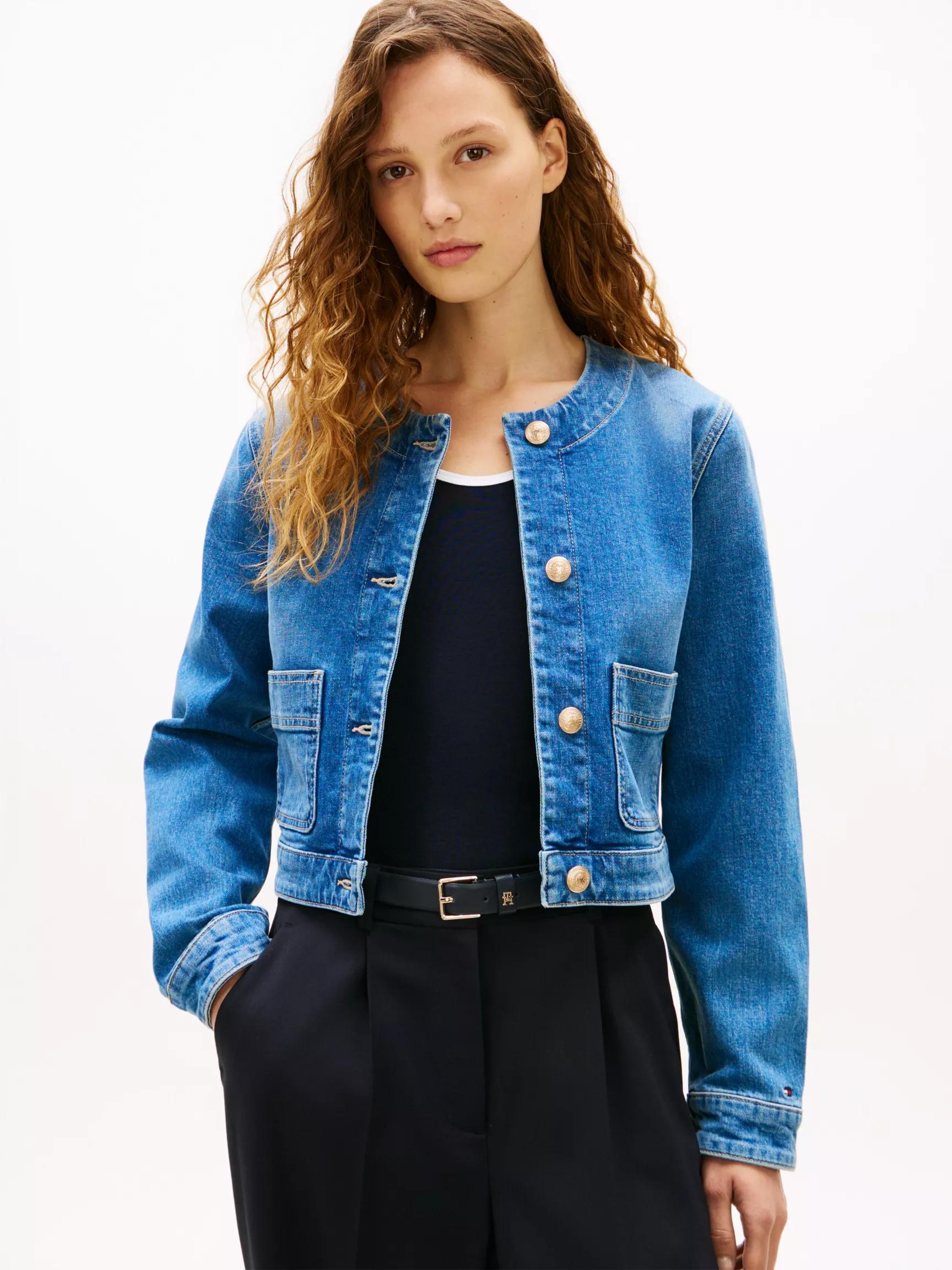 Medium Wash Denim Lady Jacket by TOMMY HILFIGER