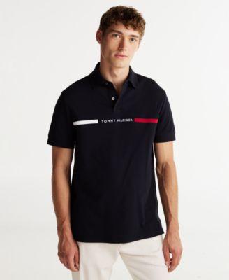 Men's Classic-Fit Embroidered Chest Insert Polo Shirt by TOMMY HILFIGER