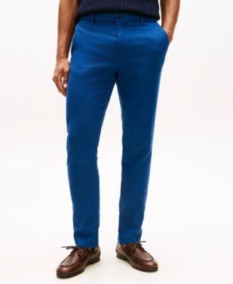 Men's Denton Straight-Fit Flat Front Sorona Linen Pants by TOMMY HILFIGER