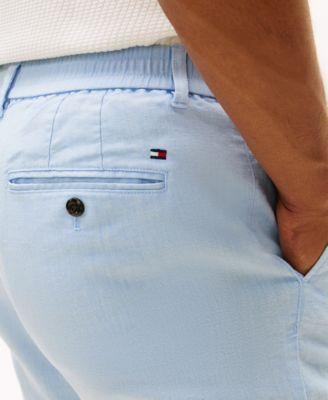 Men's Denton Straight-Fit Flat Front Sorona Linen Pants by TOMMY HILFIGER