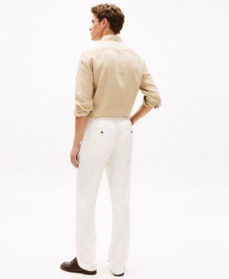 Men's Denton Straight-Fit Flat Front Sorona Linen Pants by TOMMY HILFIGER