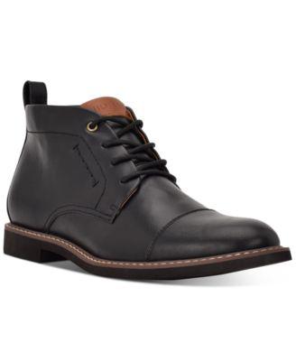 Men's Gibby Faux-Leather Cap-Toe Chukka Boots by TOMMY HILFIGER