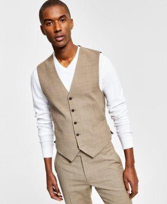 Men's Modern-Fit Wool TH-Flex Stretch Suit Suit Vest by TOMMY HILFIGER