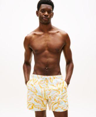 Men's Print Drawstring 5" Swim Trunks by TOMMY HILFIGER