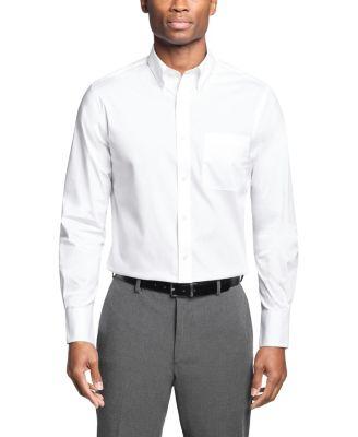 Men's Regular Fit Wrinkle Resistant Stretch Dress Shirt by TOMMY HILFIGER