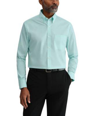 Men's Regular Fit Wrinkle Resistant Stretch Dress Shirt by TOMMY HILFIGER