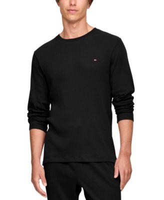 Men's Ribbed Long-Sleeve Pajama Shirt by TOMMY HILFIGER