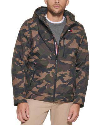 Men's Sherpa-Lined Softshell Hooded Jacket by TOMMY HILFIGER