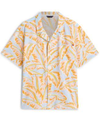 Men's Short-Sleeve Floral Print Woven Shirt by TOMMY HILFIGER