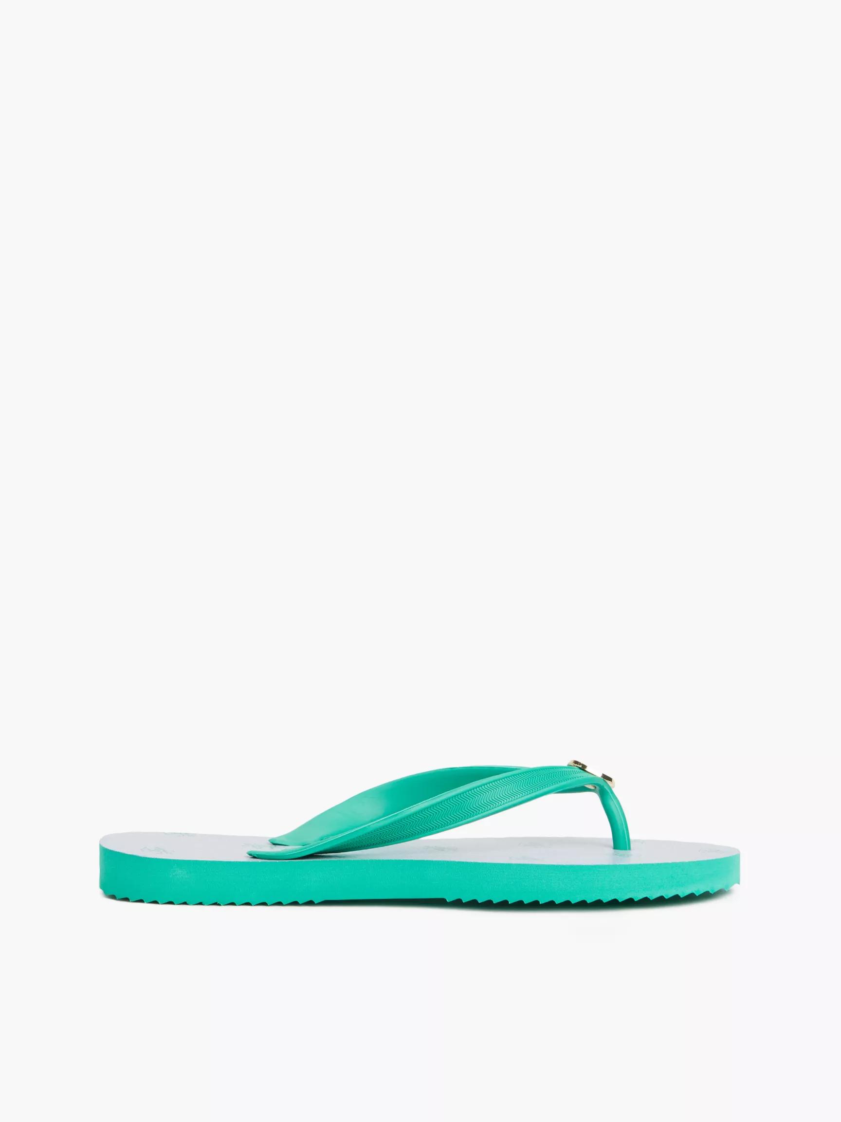 Metal Hardware Monogram Print Flip-Flop by TOMMY HILFIGER