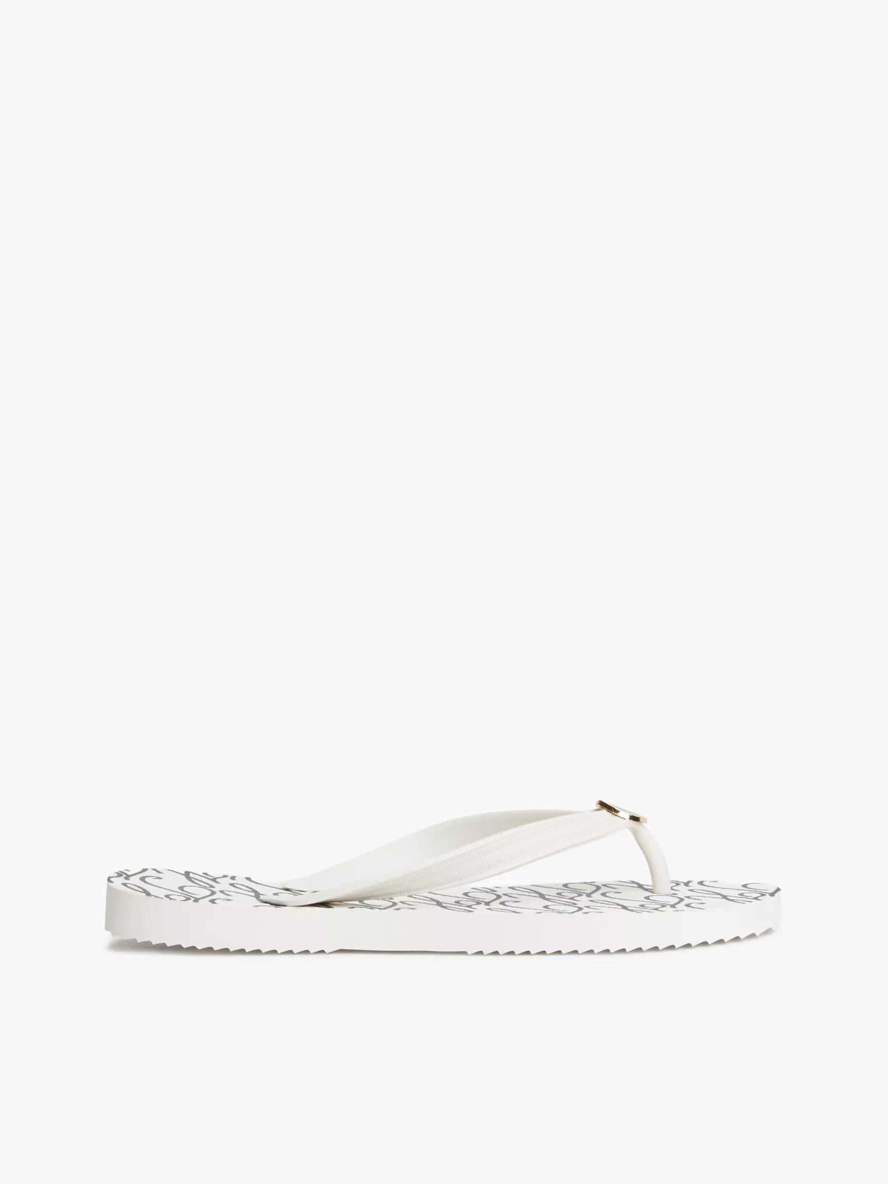 Metal Hardware TH Script Print Flip-Flop by TOMMY HILFIGER