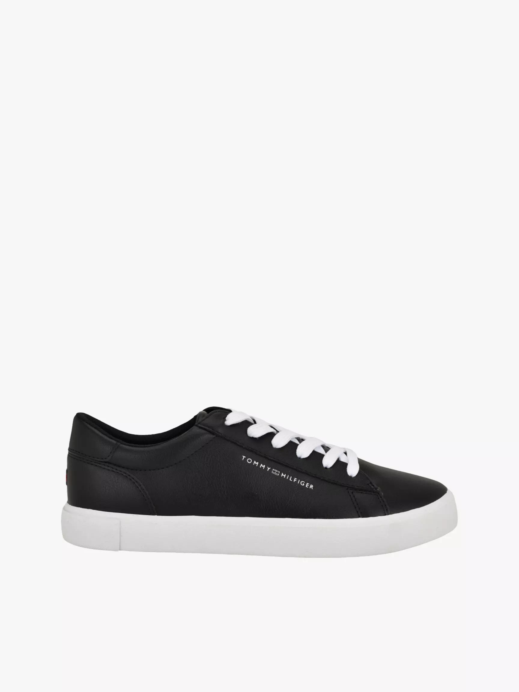 Metallic Logo Pebbled Court Sneaker by TOMMY HILFIGER