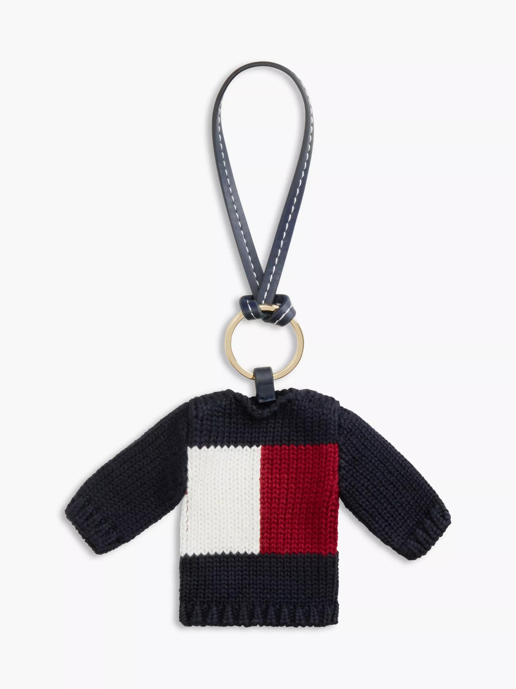 Mini Flag Logo Sweater Bag Charm by TOMMY HILFIGER