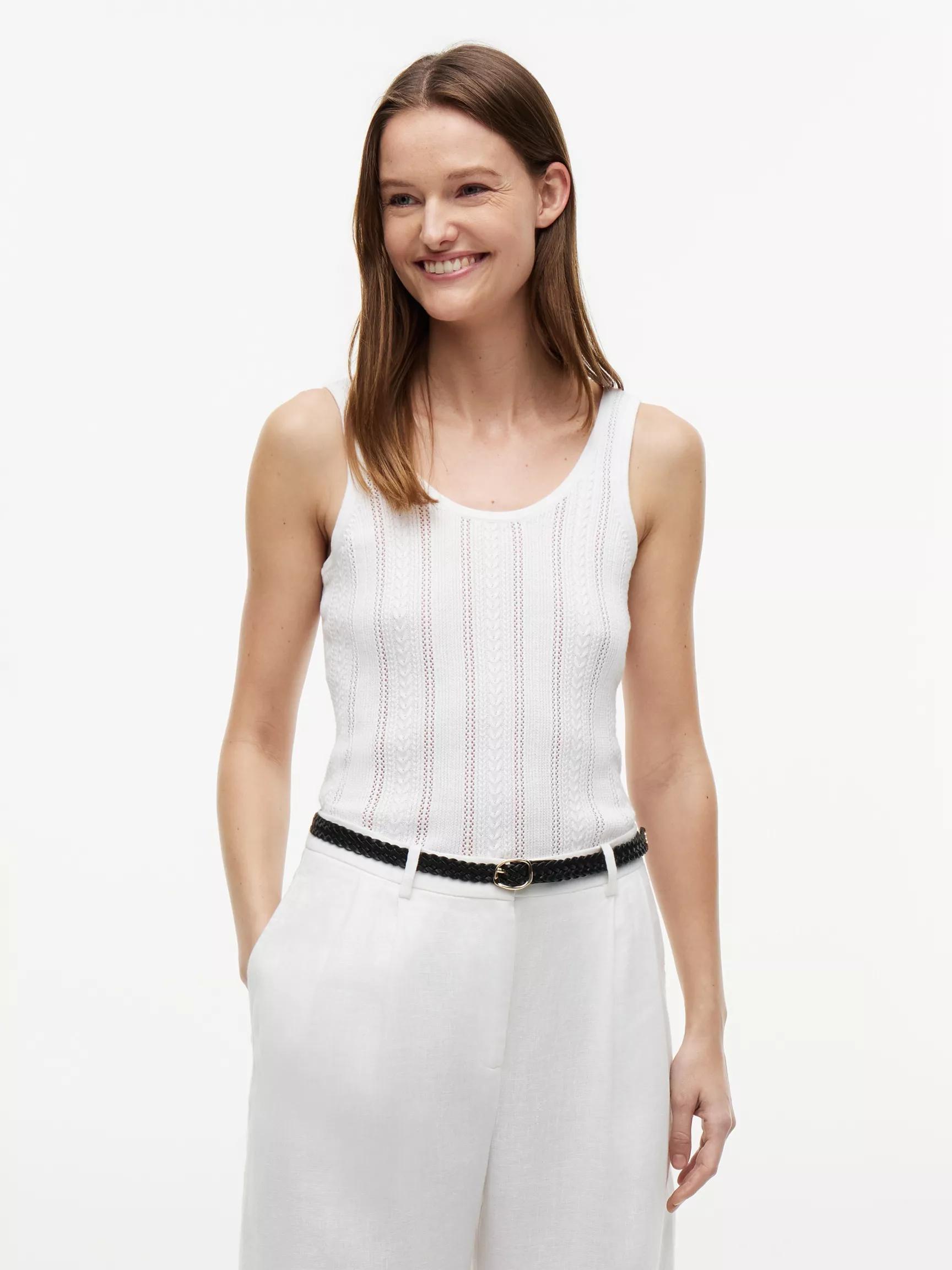 Mixed-Knit Tank Top by TOMMY HILFIGER