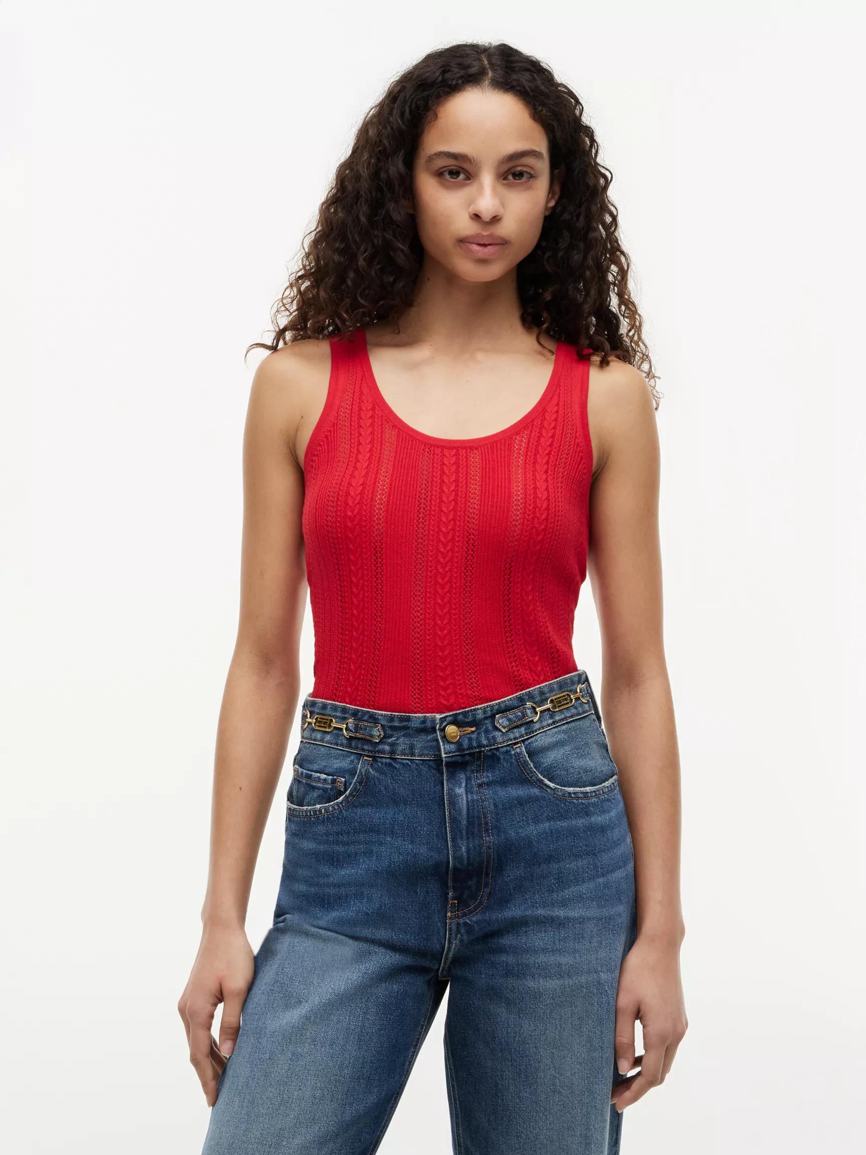 Mixed-Knit Tank Top by TOMMY HILFIGER
