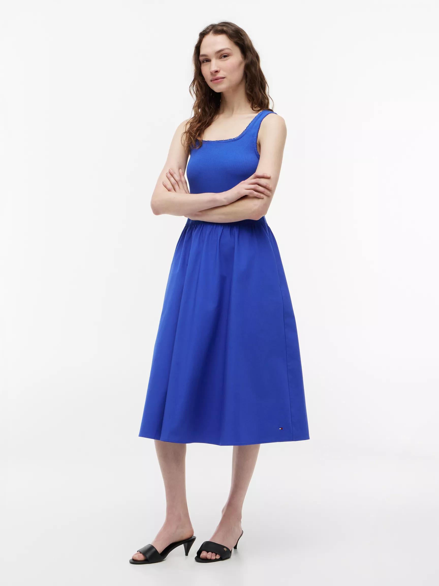 Mixed-Media Midi Tank Dress by TOMMY HILFIGER