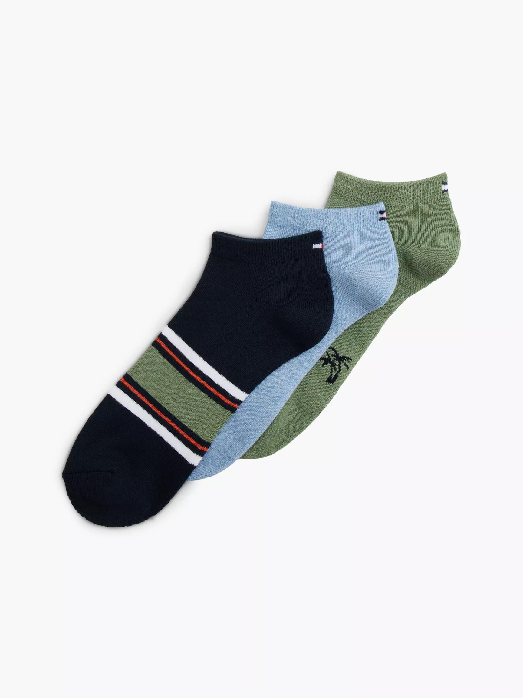 Mixed Print Ankle Sock 3-Pack by TOMMY HILFIGER