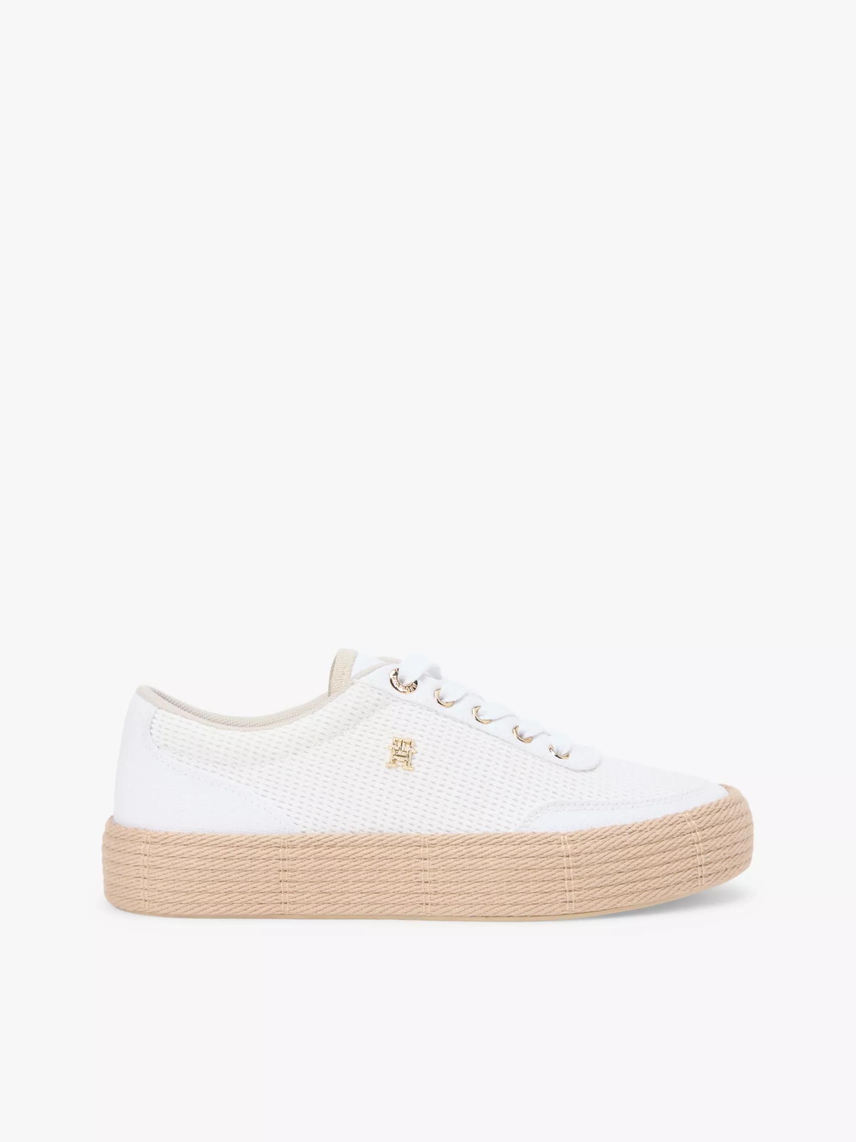 Mixed-Texture Canvas Platform Sneaker by TOMMY HILFIGER