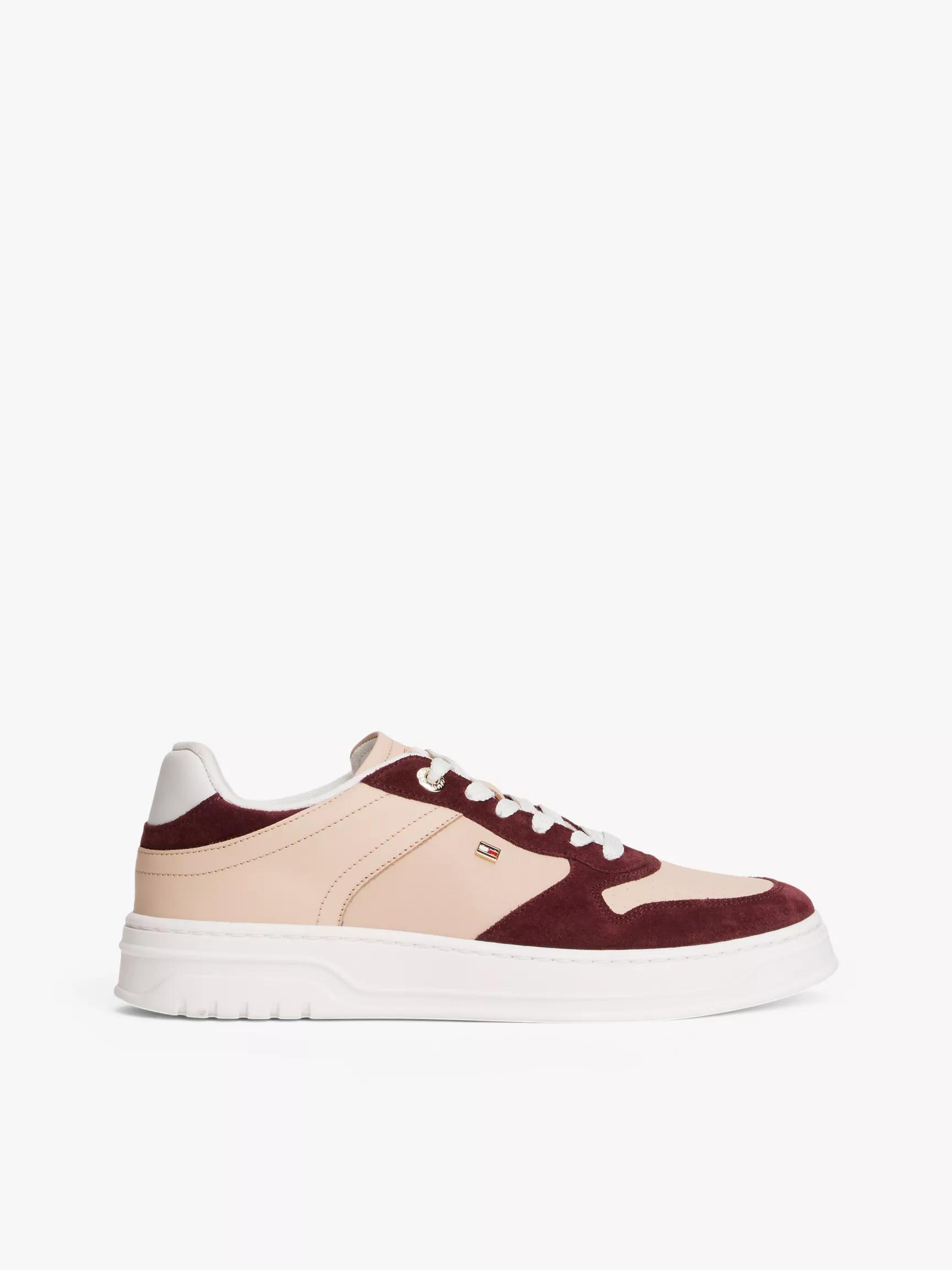 Mixed Texture Suede Cupsole Sneaker by TOMMY HILFIGER