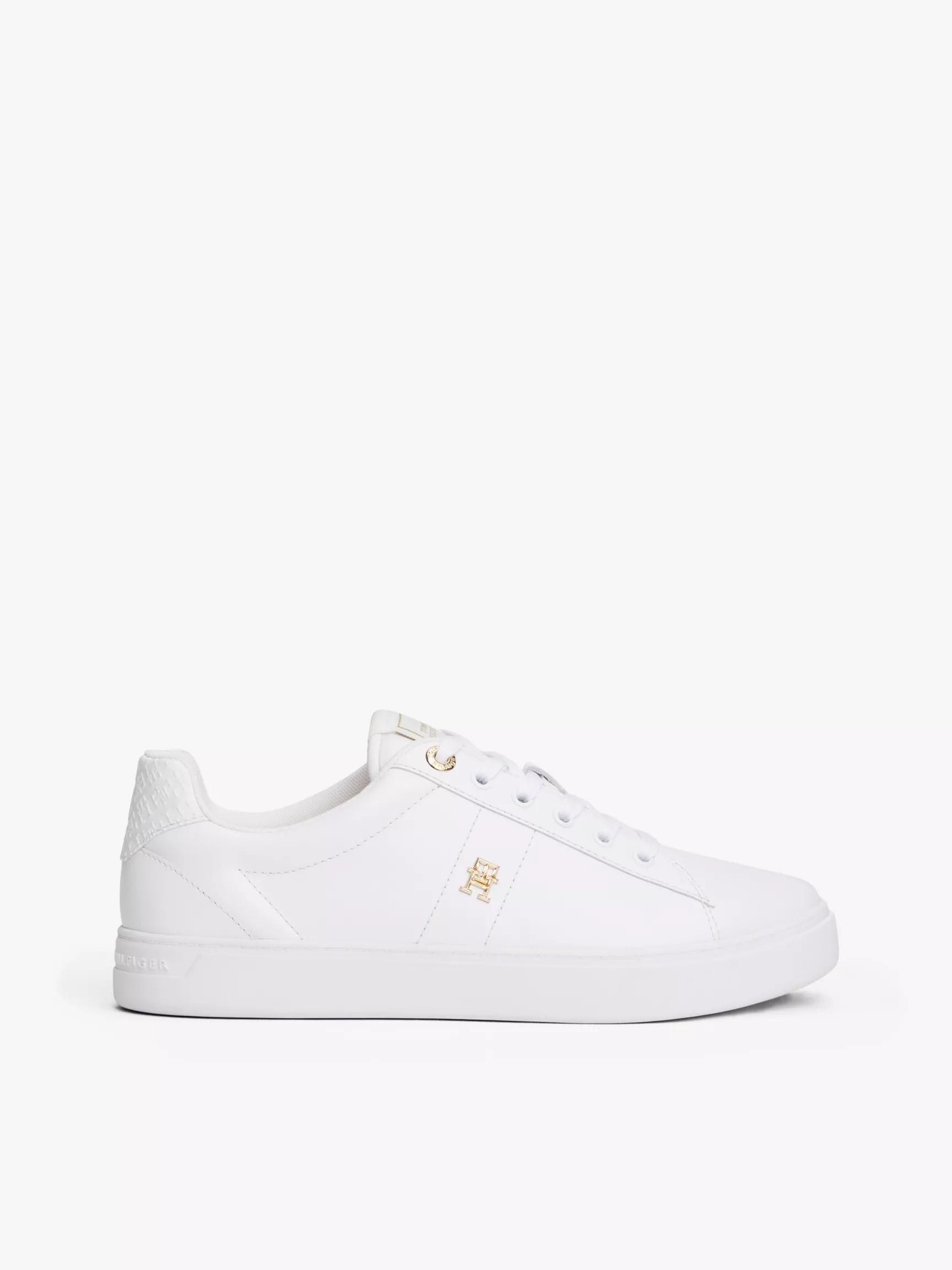 Monogram Heel Leather Court Sneaker by TOMMY HILFIGER